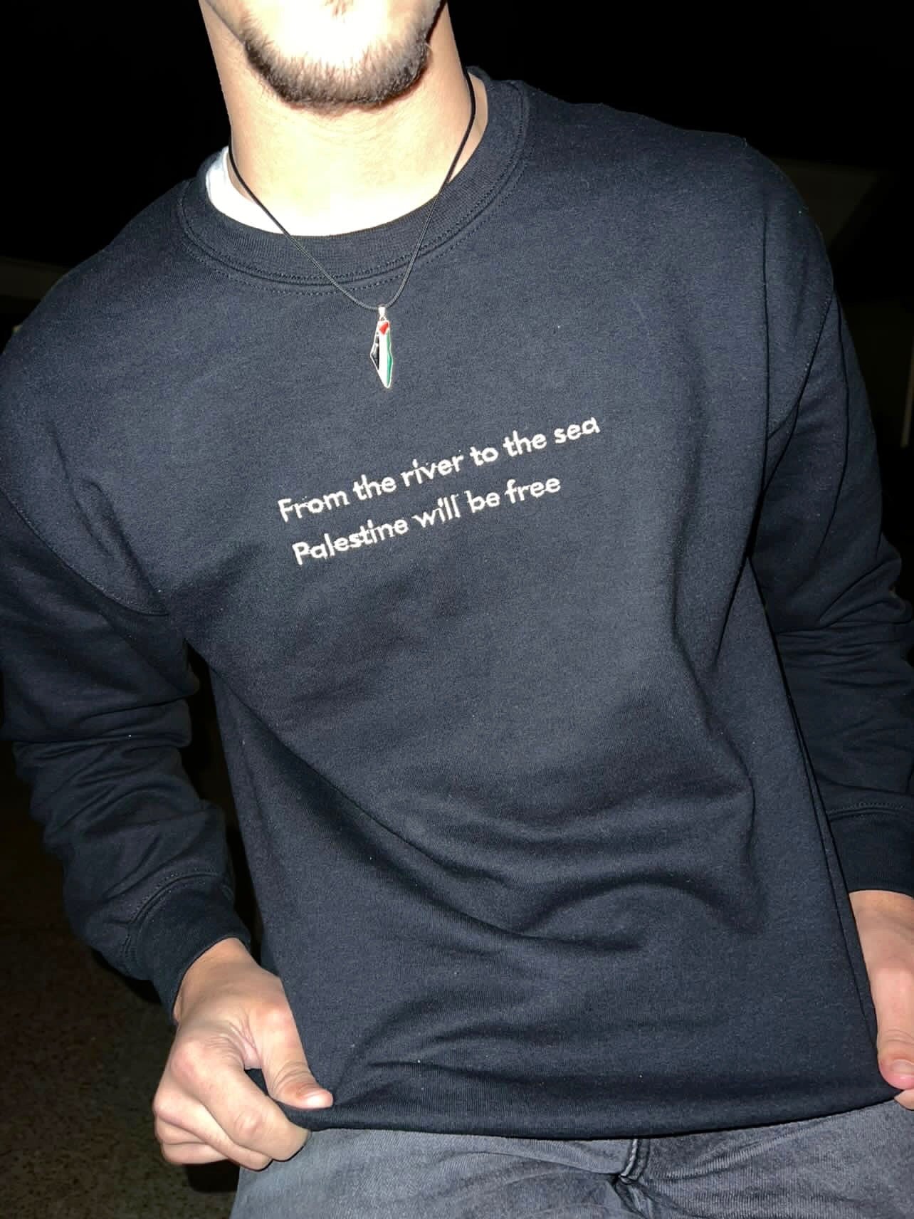 Palestine Olive Branch Crewneck